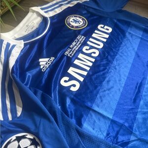 Chelsea 2011/2012 Home Retro Soccer Jersey UCL Final Vintage Football Shirt Sz M